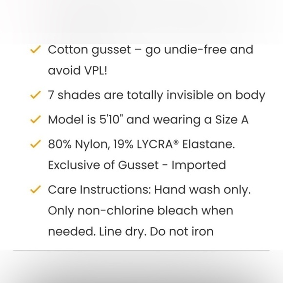 SPANDX FIRM BELIEVER SHEERS SIZE A SHADE S4 NEW - Picture 5 of 5